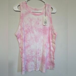 Womans Size 2XL NWT Pink Tie Dye Tank Top A New Day Brand